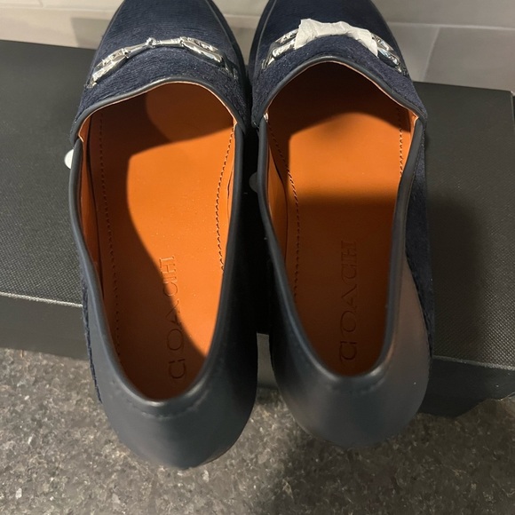 Coach Haley Loafer for Women Nav Size US 7 B Corduroy New In Box - Picture 3 of 6